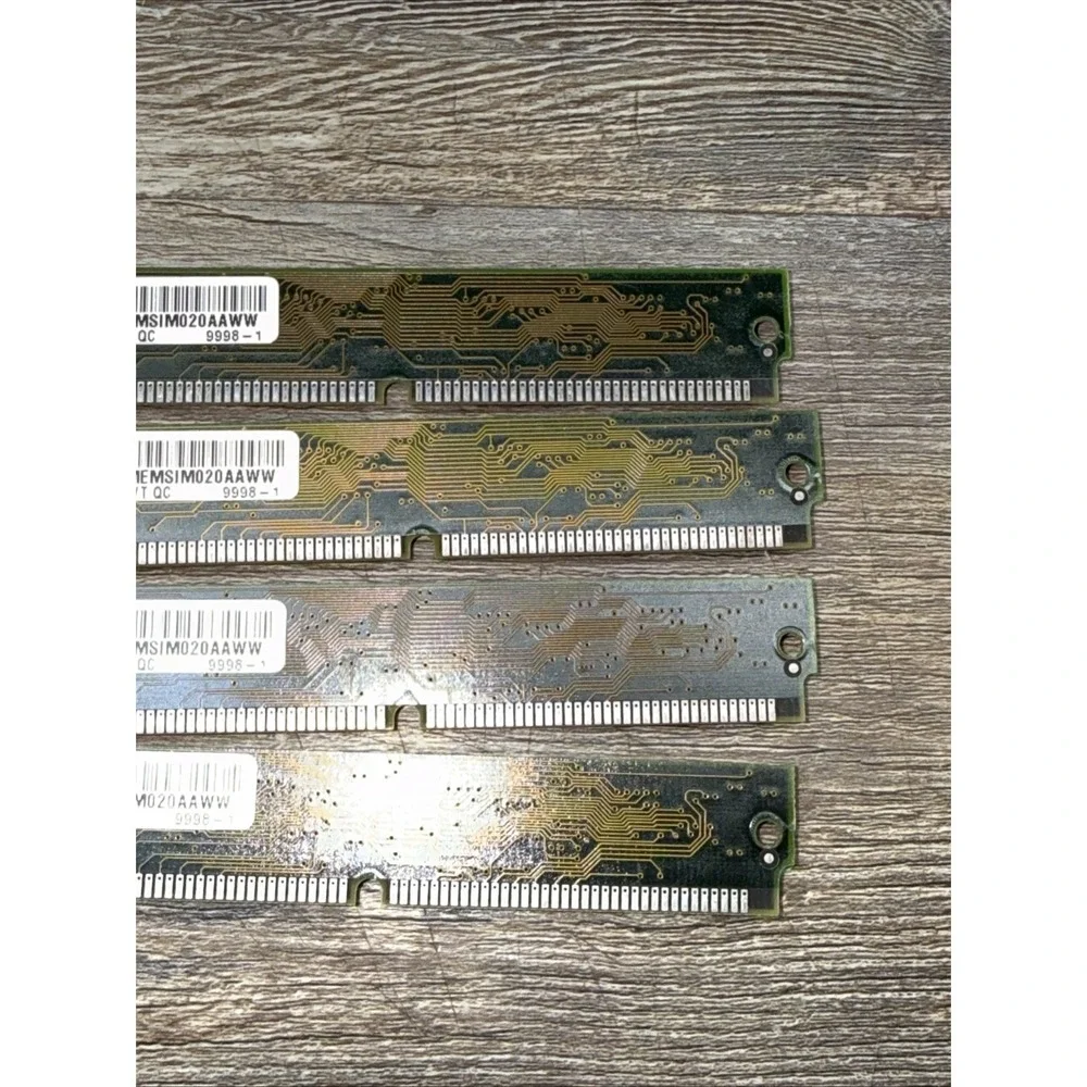 4x MEMSIM020AAWW Non Parity EDO Memory SEC KM48C2104AJ-6